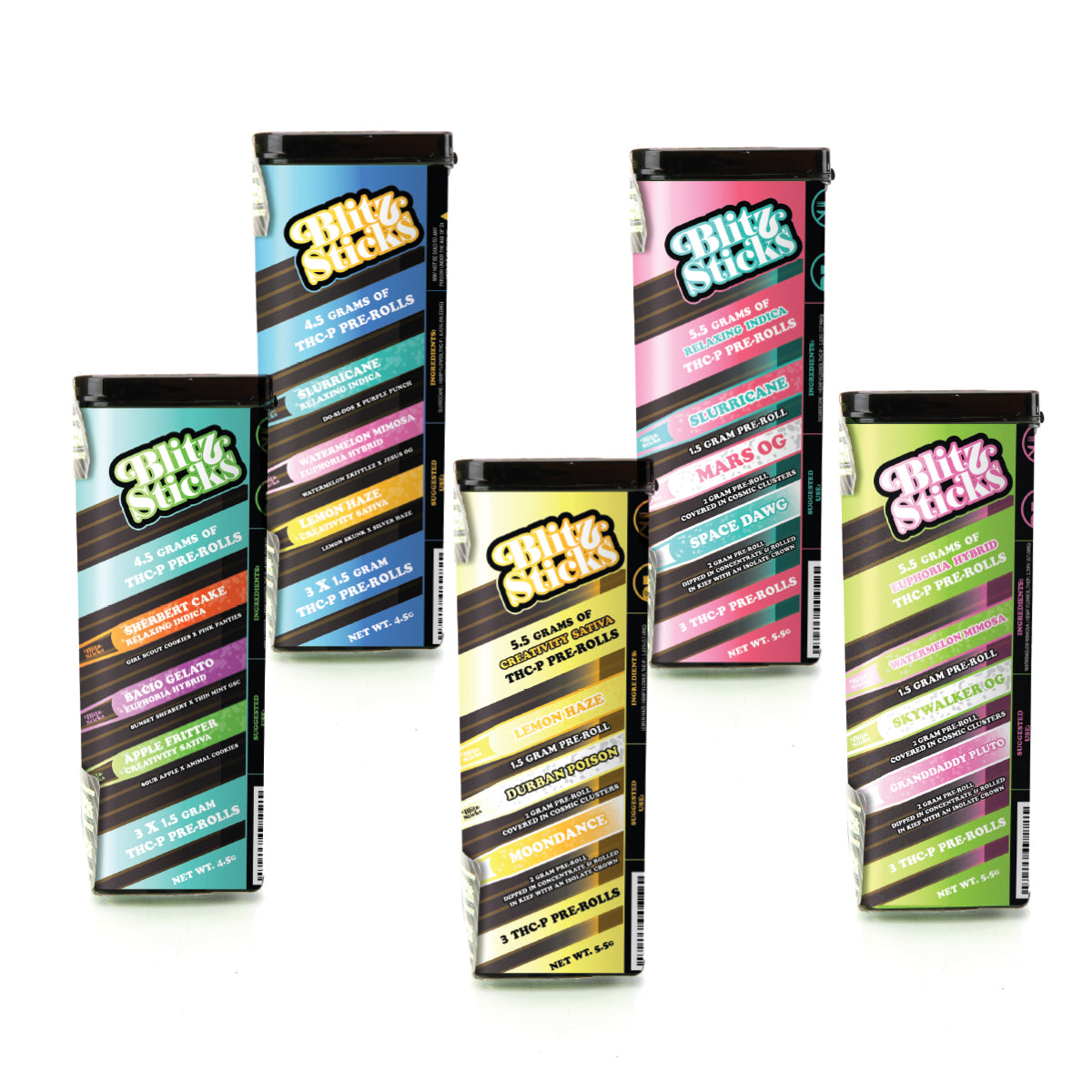 Blitz Sticks THC-P Pre-Roll Variety Packs