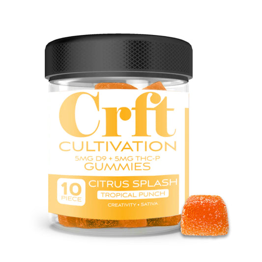 Crft 10MG Gummies (5MG D9 + 5MG THC-P) Citrus Splash