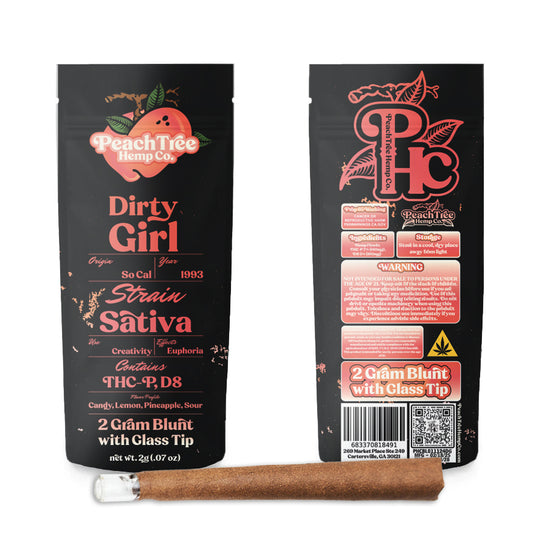 PeachTree Hemp Co. – Dirty Girl 2G Blunts with Glass Tip