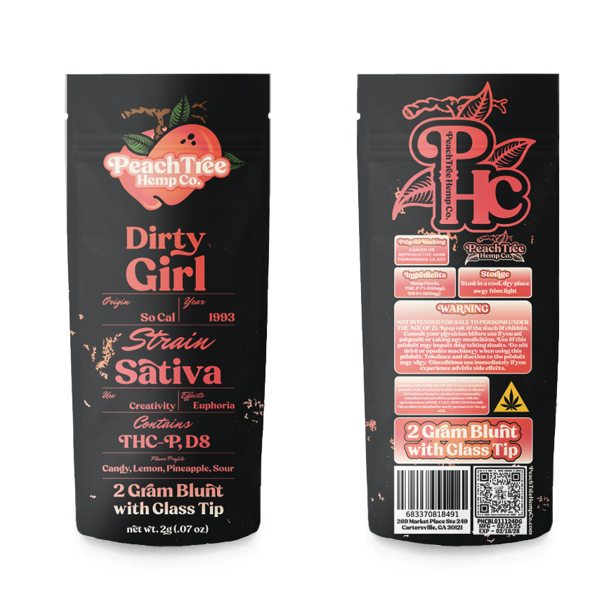 PeachTree Hemp Co. – 2G Blunts with Glass Tip