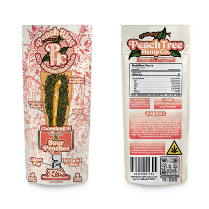 PeachTree Hemp Co. – 2G Peach Rings Premium Hash Holes w/ Glass Tips
