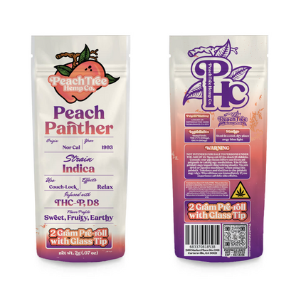 PeachTree Hemp Co. –  2G Glass Tip Pre-Roll Collection