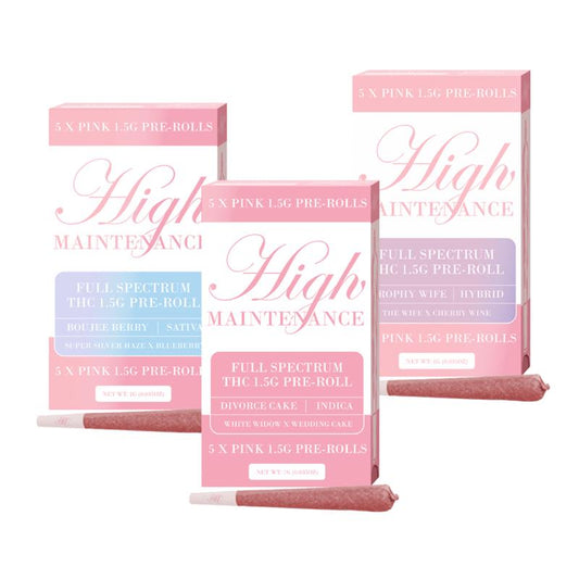 High Maintenance – 5ct Full Spectrum THC 1.5g Pre-Rolls