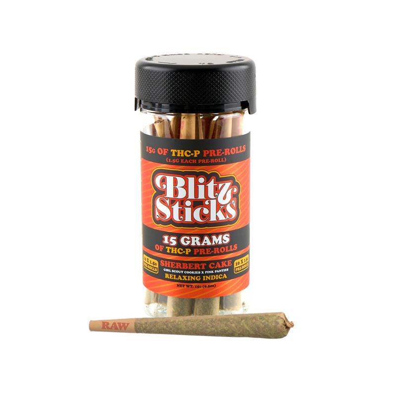 Blitz 10Ct Sticks 1.5g Pre-Rolls- Sherbert Cake