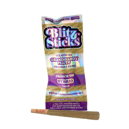 Blitz Sticks 2g French Tip Pre-Rolls - Granddaddy Pluto