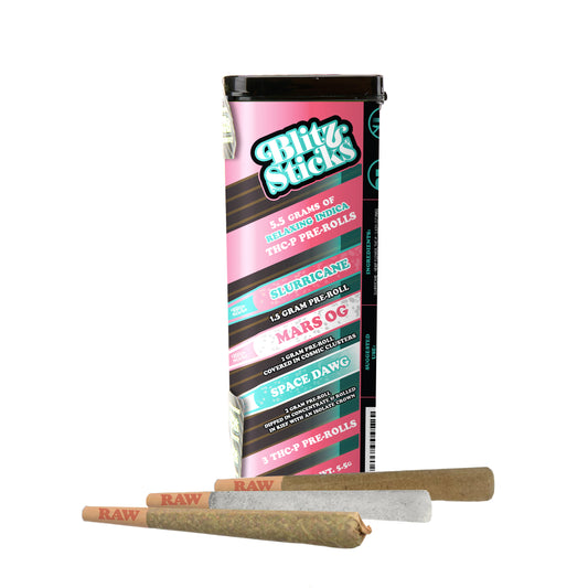 Blitz Sticks Relaxing Indica THC-P Pre-Roll Variety Packs (5.5g)