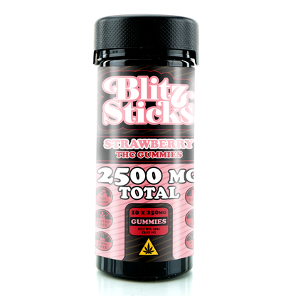 Blitz Sticks THC Gummies – 2,500mg Total (10ct)