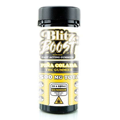 Blitz Boost Fast Acting THC Gummies  – 2,500mg Total (10ct)