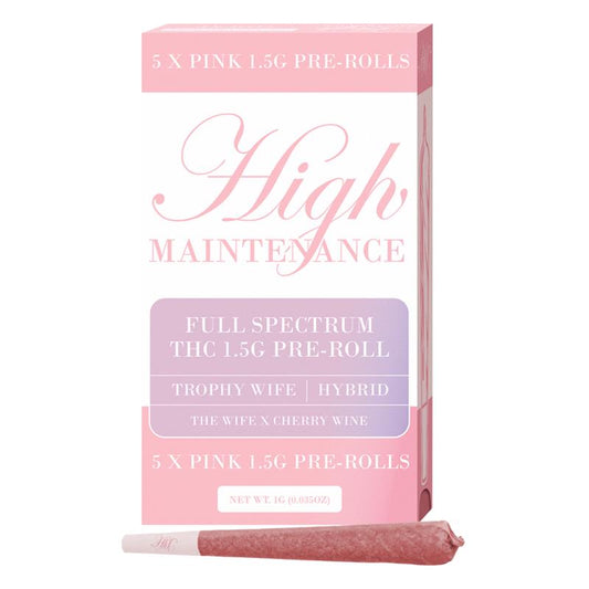 High Maintenance – Trophy Wife 5ct Full Spectrum THC 1.5g Pre-Rolls