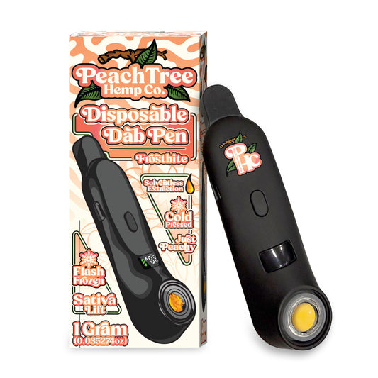 Peach Tree Hemp Co. – Frostbite (Sativa) 1g Disposable Rosin Pen